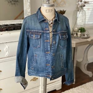 Womens large J.Crew denim jean jacket